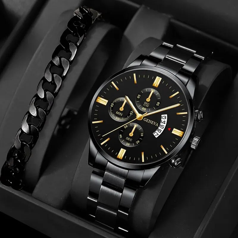 Reloj de Lujo Business Quartz – Elegancia y Precisión