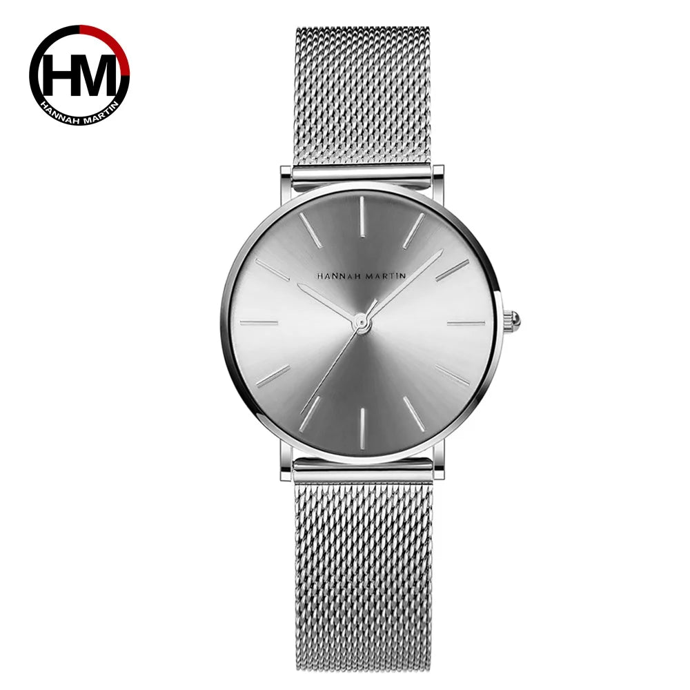 Reloj Hannah Martin Elite – Oro Rosa 36mm – Elegancia Minimalista y Diseño Premium