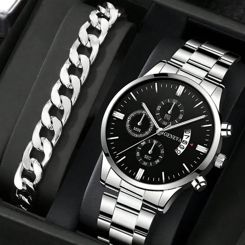 Reloj de Lujo Business Quartz – Elegancia y Precisión