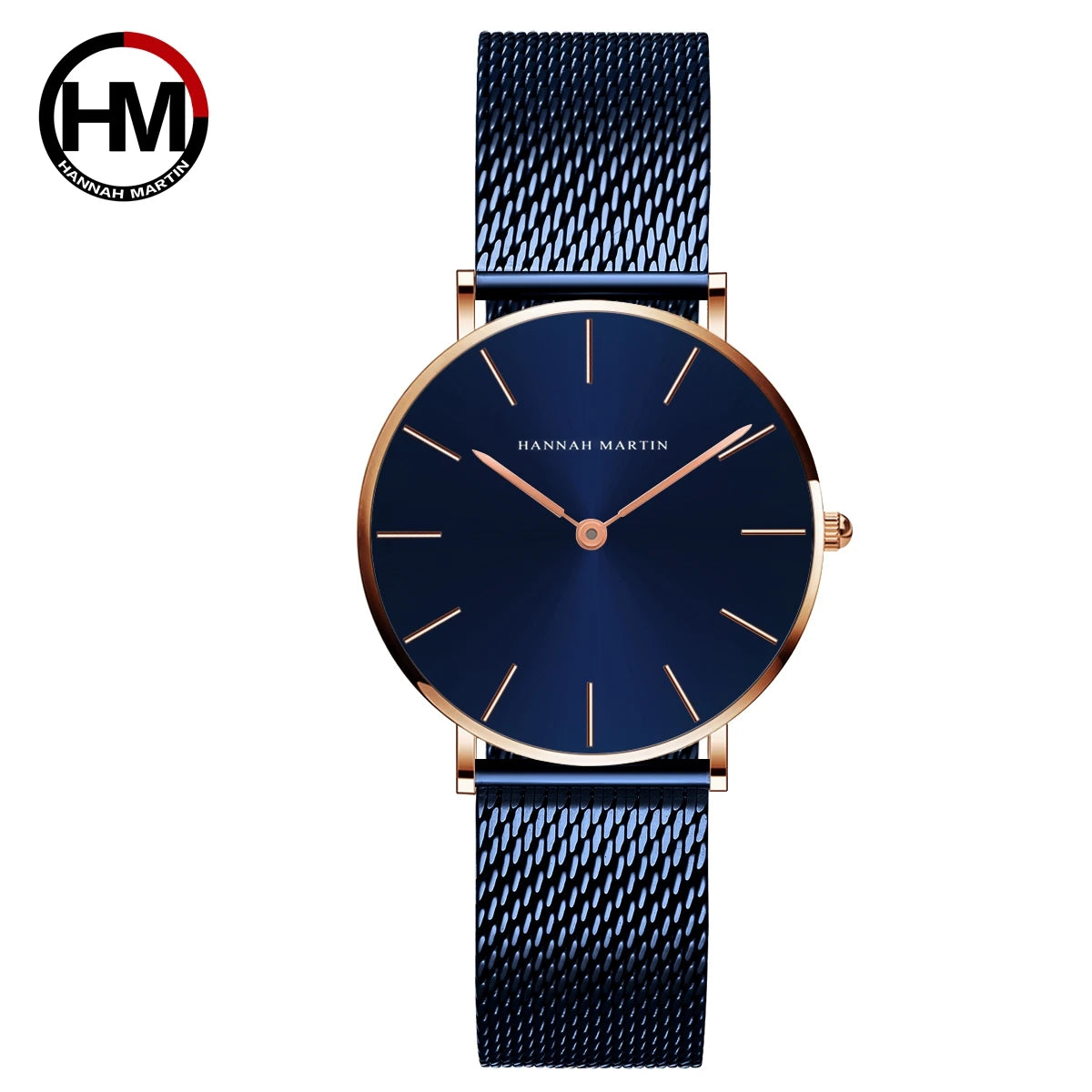Reloj Hannah Martin Elite – Oro Rosa 36mm – Elegancia Minimalista y Diseño Premium