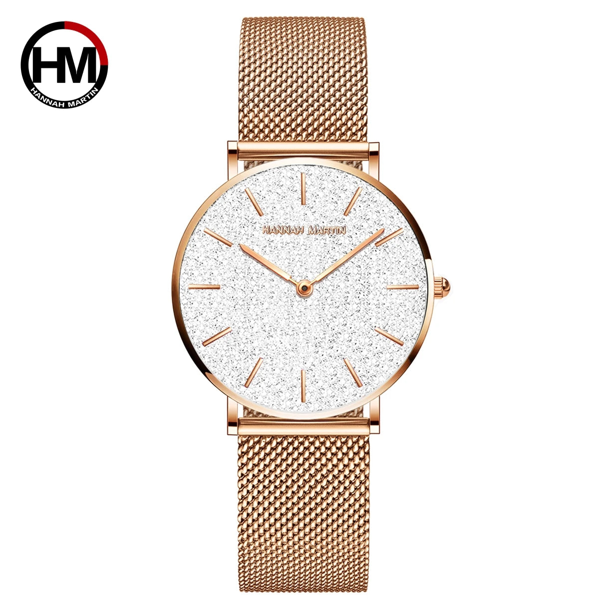 Reloj Hannah Martin Elite – Oro Rosa 36mm – Elegancia Minimalista y Diseño Premium