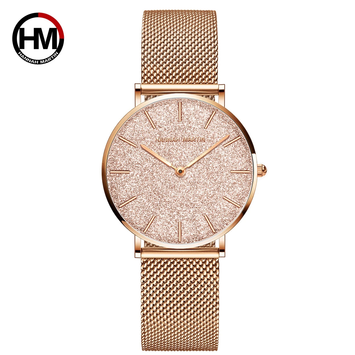Reloj Hannah Martin Elite – Oro Rosa 36mm – Elegancia Minimalista y Diseño Premium