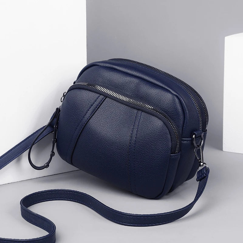 Bolso Bandolera de Cuero Suave – Diseño Minimalista con Toque de Estilo